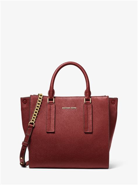 michael kors alessa medium pebbled leather satchel|Alessa Medium Pebbled Leather Satchel .